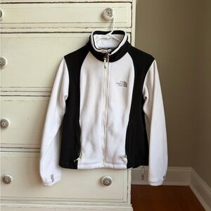 The North Face Black and White Fleece Jacket